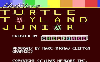 Turtle Toyland Junior Title Screen
